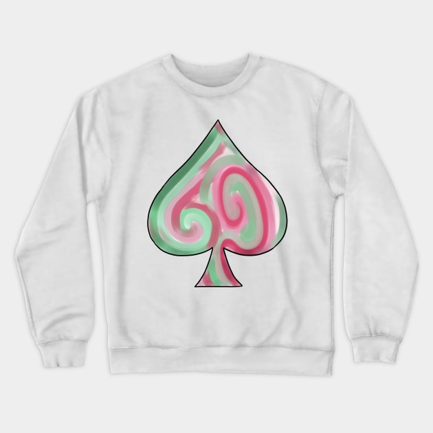 Proud Aces: Abrosexual Crewneck Sweatshirt by Bestiary Artistry